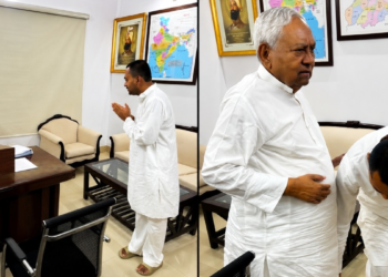 ‘पिताजी ने जो संकल्प लिया था उसी पथ पर चल पड़ा हूं’, निशांत ने नीतीश के छुए पैर