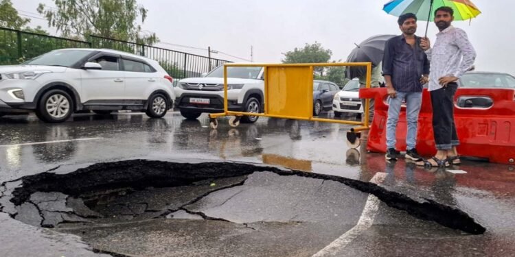 सड़कें जलमग्न, उखड़े पेड़ और ट्रैफिक ठप…गुरुग्राम में वर्क फ्रॉम होम, दिल्ली-NCR में बारिश से बुरा हाल