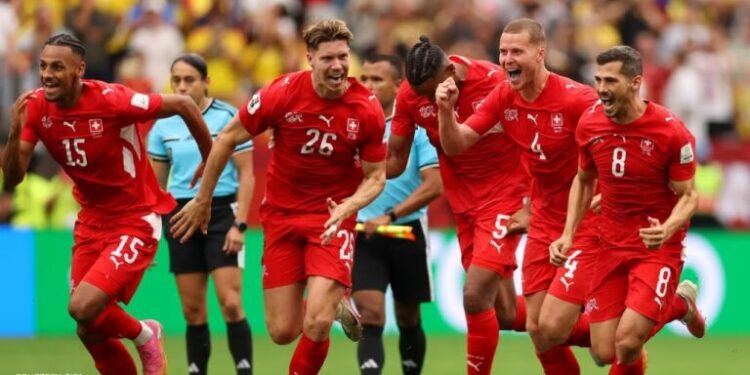 FIFA World Cup 2026: स्विट्जरलैंड ने कोलंबिया को हराकर 72 साल बाद बनाई क्वार्टर फाइनल में जगह