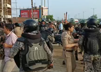दतिया में नरोत्तम मिश्रा के समर्थकों का बवाल, पत्थरबाजी में SP समेत 6 घायल, NH-44 पर 15 KM लंबा जाम