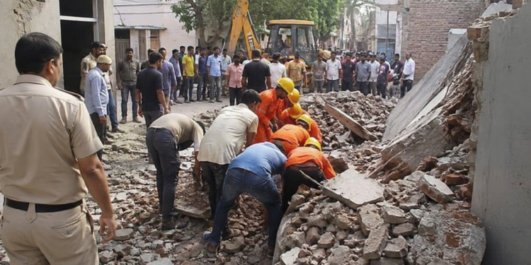 दिल्ली के जसोला में डिमोलिशन के दौरान गिरी दीवार, एक मजदूर की मौत, दो घायल