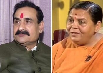 दतिया उपचुनावः उमा भारती ने नरोत्तम मिश्रा के किस कदम को बताया आदर्श उदाहरण, जमकर की तारीफ