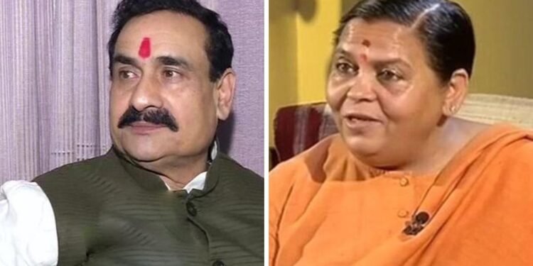 दतिया उपचुनावः उमा भारती ने नरोत्तम मिश्रा के किस कदम को बताया आदर्श उदाहरण, जमकर की तारीफ