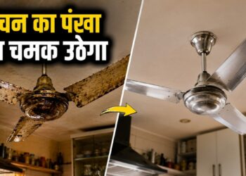 How to clean kitchen ceiling fan: किचन के सीलिंग फैन पर जम गया है तेल, हो गया चिपचिपा? चुटकियों में ऐसे करें साफ