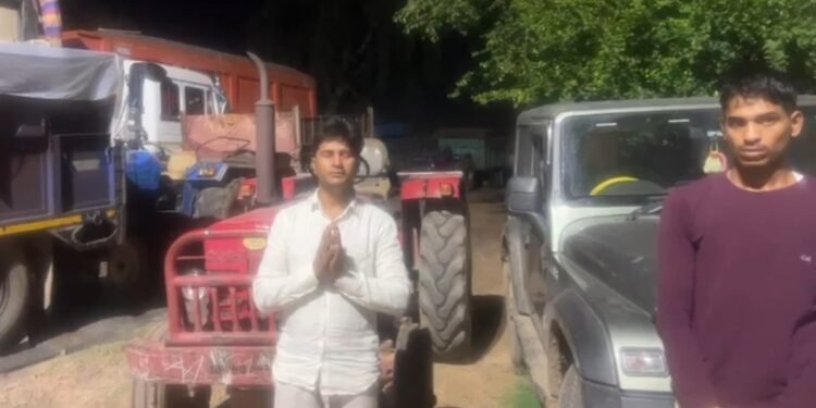 VIDEO: थार-ट्रैक्टर को रस्सी से बांधकर किया खतरनाक स्टंट, पुलिस ने सिखाया सबक