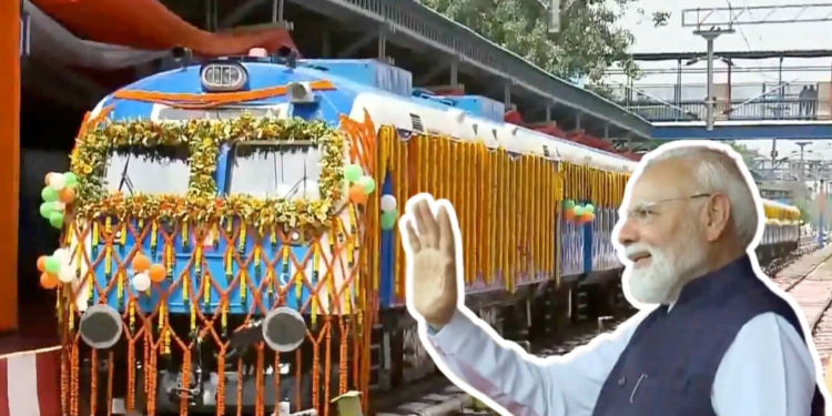 पटरी पर चल पड़ी हाइड्रोजन ट्रेन, PM मोदी ने दिखाई हरी झंडी, जींद-सोनीपत के बीच भरी रफ्तार