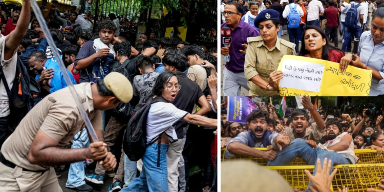 118 पुलिसवाले जख्मी, 20 सरकारी गाड़ियां डैमेज, 70 प्रदर्शनकारी डिटेन… CJP मार्च के पहले दिन क्या-क्या हुआ