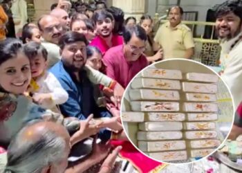 सांवरिया सेठ मंदिर में उमड़ी अनूठी आस्था! MP के परिवार ने चढ़ाईं 19 चांदी की सिल्लियां, एक भक्त ने भेंट की सोने की बांसुरी