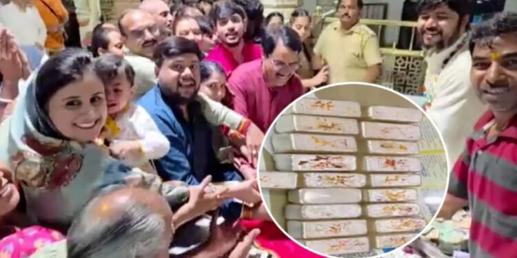 सांवरिया सेठ मंदिर में उमड़ी अनूठी आस्था! MP के परिवार ने चढ़ाईं 19 चांदी की सिल्लियां, एक भक्त ने भेंट की सोने की बांसुरी