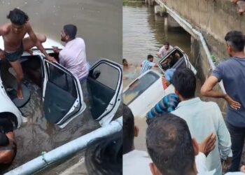 मध्य प्रदेश के राजगढ़ में भीषण हादसा… खाटू श्याम के दर्शन को निकले श्रद्धालुओं की कार तालाब में गिरी, 5 की मौत