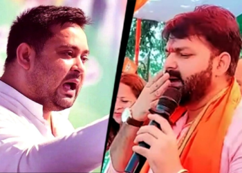 एक सड़क, दो काफिले… बांकीपुर में आमने-सामने आए तेजस्वी यादव और पवन सिंह, VIDEO