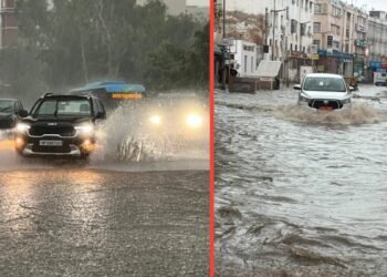 नाले-नहर-नदी सब NCR की सड़कों पर, हर तरफ पानी-पानी, देखें Photos