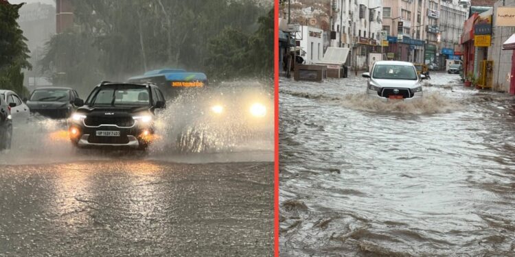 नाले-नहर-नदी सब NCR की सड़कों पर, हर तरफ पानी-पानी, देखें Photos