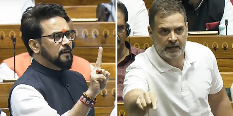 ‘असंसदीय’ भाषा का इस्तेमाल… BJP MP अनुराग ठाकुर ने भेजा विशेषाधिकार हनन का नोटिस, राहुल गांधी पर लगाए आरोप