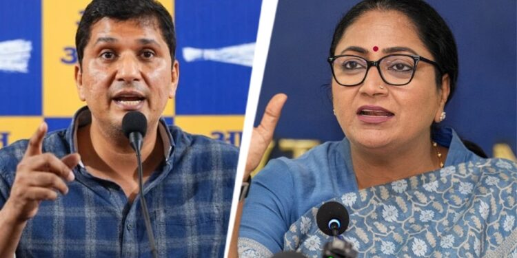 ताहिर हुसैन की सजा पर दिल्ली में सियासी तकरार, BJP के आरोपों पर AAP का पलटवार