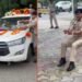 रस्सी बांधकर दांतों से खींची IG की गाड़ी! ग्वालियर में अरविंद सक्सेना को मिली अनोखी विदाई