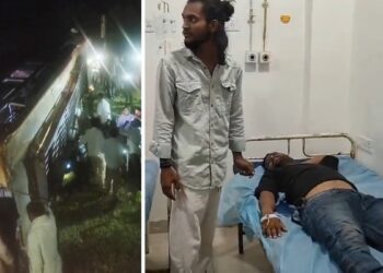 50 यात्रियों से भरी बस 2-3 गुलाटी खाकर पलटी, चीख-पुकार के बीच राहगीरों ने 27 घायलों को बाहर निकाला