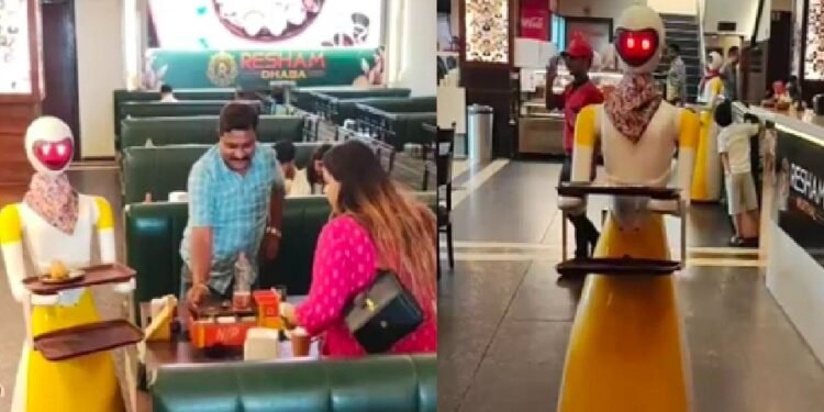VIDEO: देसी ढाबे पर हाईटेक अंदाज! मुरथल में रोबोट बना वेटर, परोस रहा खान