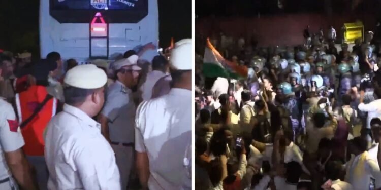 जंतर-मंतर पर गरमाया माहौल, UGC-आरक्षण के खिलाफ जुटे सवर्ण समाज के लोगों को RAF ने हिरासत में लिया