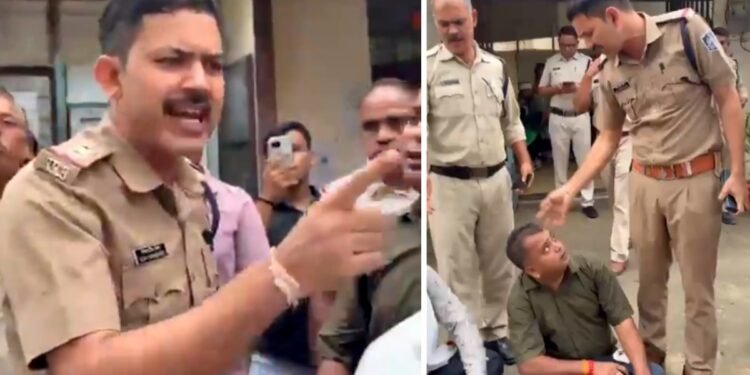 BJP नेता से थाना प्रभारी बोले- नौटंकी मत कर, FIR ठोक दूंगा, कोरेक्स तस्कर को बचाने गेट पर बैठे हो; सिर पर मारा थप्पड़