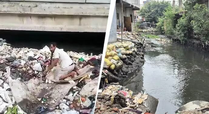 दिल्ली में नाले में गिरे बेटे को खोजता रहा पिता, 4 दिन बाद मिला शव