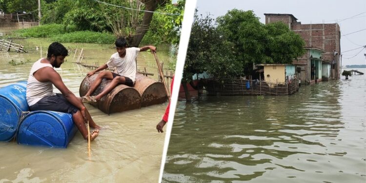 बिहार: 15 साल से बांध का इंतजार, 20 दिन से पानी में डूबा पूरा गांव, हजारों जिंदगियां बेहाल