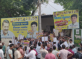 दिल्ली में सफाई कर्मचारी की आत्महत्या मामले में AAP के खिलाफ BJP का प्रदर्शन, इस्तीफे की मांग