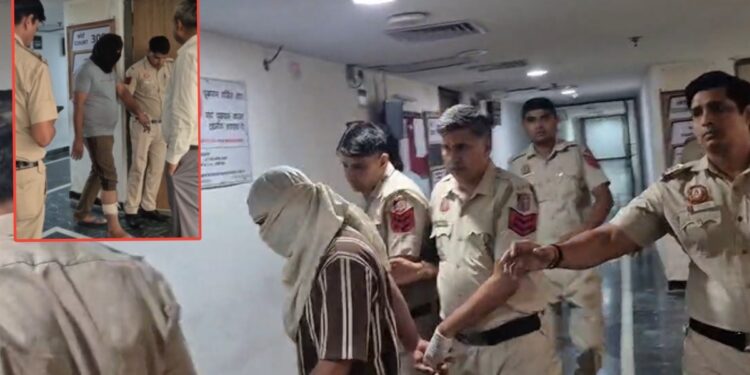 पैर में पट्टी, लंगड़ाते हुए कोर्ट पहुंचा कालकाजी गैंगरेप का आरोपी आसिफ, Video