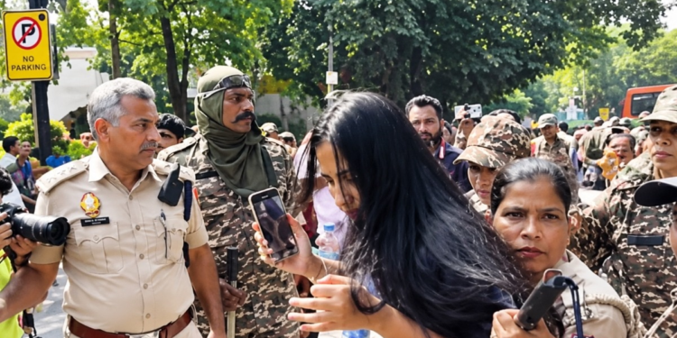 प्रदर्शनकारियों से झड़प में कई पुलिसकर्मी घायल, महिला कॉन्सटेबल की उंगली टूटी