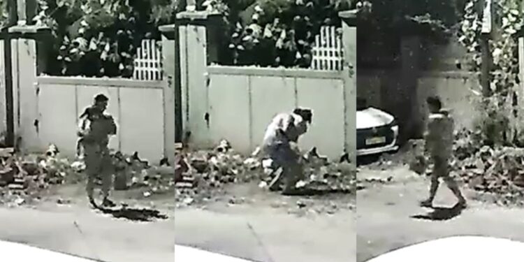 ‘ओ भाई! अभी उठाओ यहां से…’, खुले में कूड़ा फेंककर जाने लगा शख्स, अचानक कैमरे से आई आवाज, घबराकर तुरंत ले भागा