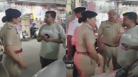 CO अंजू यादव की पुलिसगिरी! बीच सड़क वकील को जड़ा थप्पड़- VIDEO