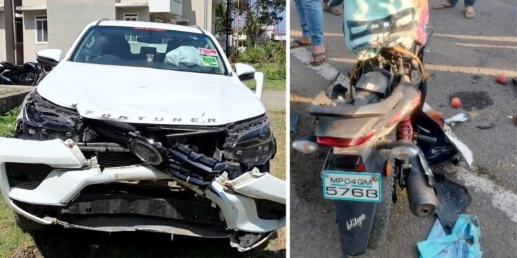MP में बीजेपी विधायक की फॉर्च्यूनर ने बाइक को मारी टक्कर… पिता की मौत, 11 साल का बेटा घायल