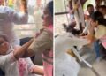 बस में पकड़े एक-दूसरे के बाल, फिर जमकर थप्पड़बाजी… NSUI कार्यकर्ता और पुलिस में मारपीट का VIDEO