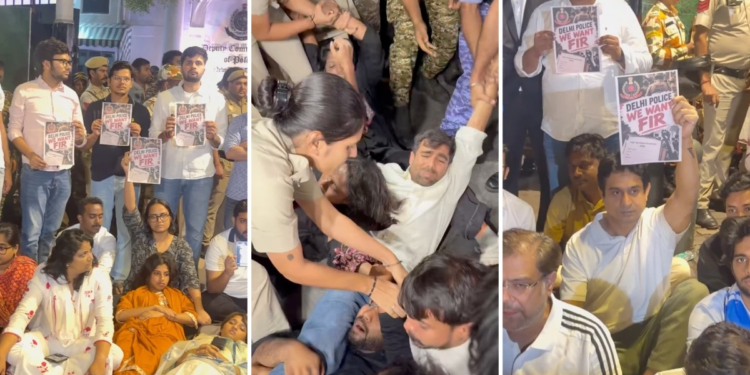 CJP के ‘तिरंगा मार्च’ से पहले दिल्ली में आधी रात हाई-वोल्टेज ड्रामा… थाने के बाहर NSUI का जोरदार प्रदर्शन, कई हिरासत में!